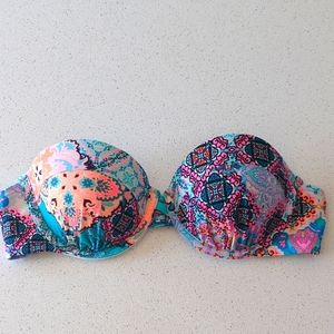 3/$15 Arizona Jean Co Strapless Push-up Bikini top